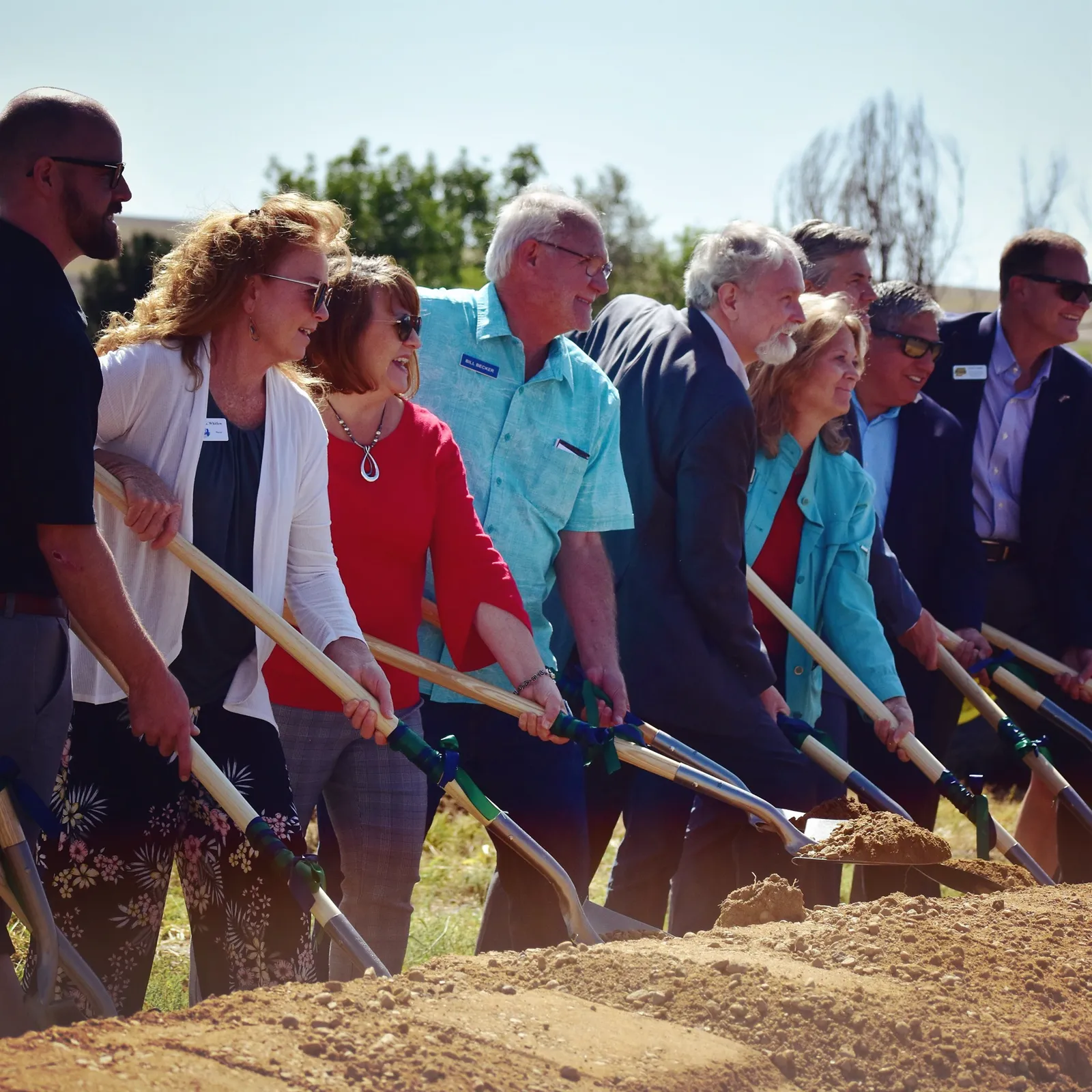 Colleen Whitlow at a groundbreaking